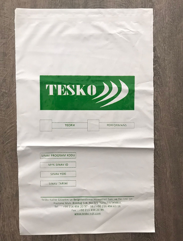 22x35+5 Tek Renk Baskılı Kargo Poşeti