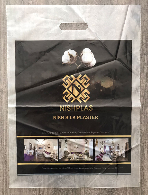 40x55 Dijital Baskılı Mağaza Poşeti