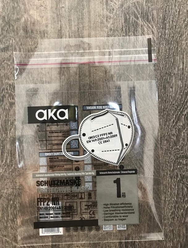 Bantlı Opp Maske Poşeti 13x14+5