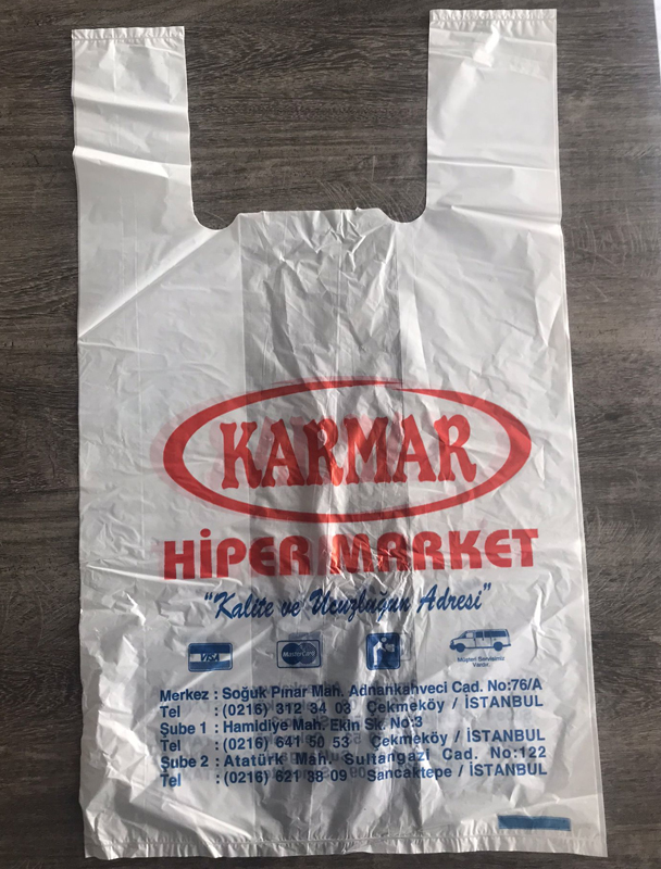 Baskılı Büyük Boy Market Poşeti