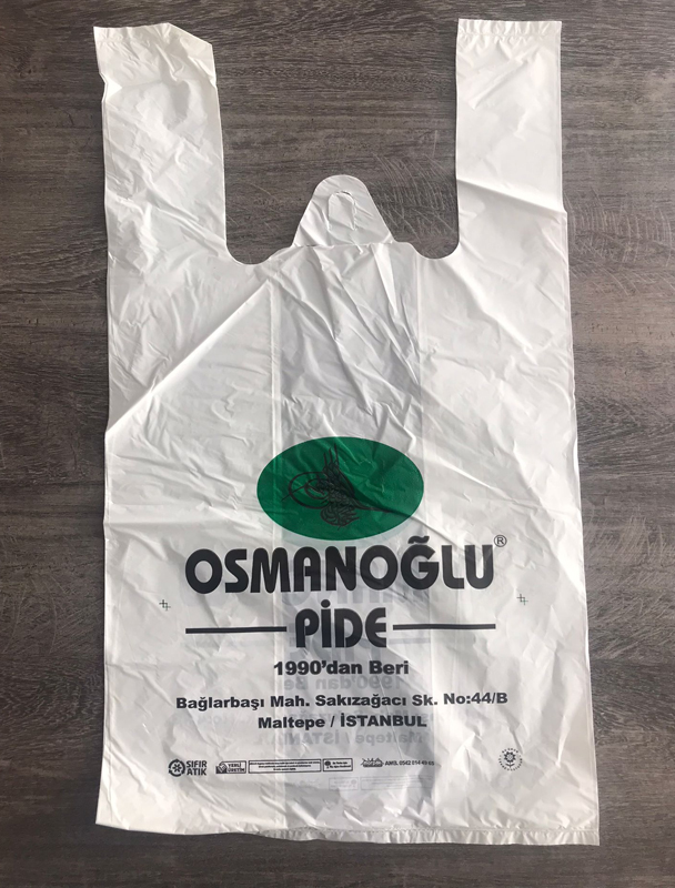 İki Renk Baskılı Atlet Poşet