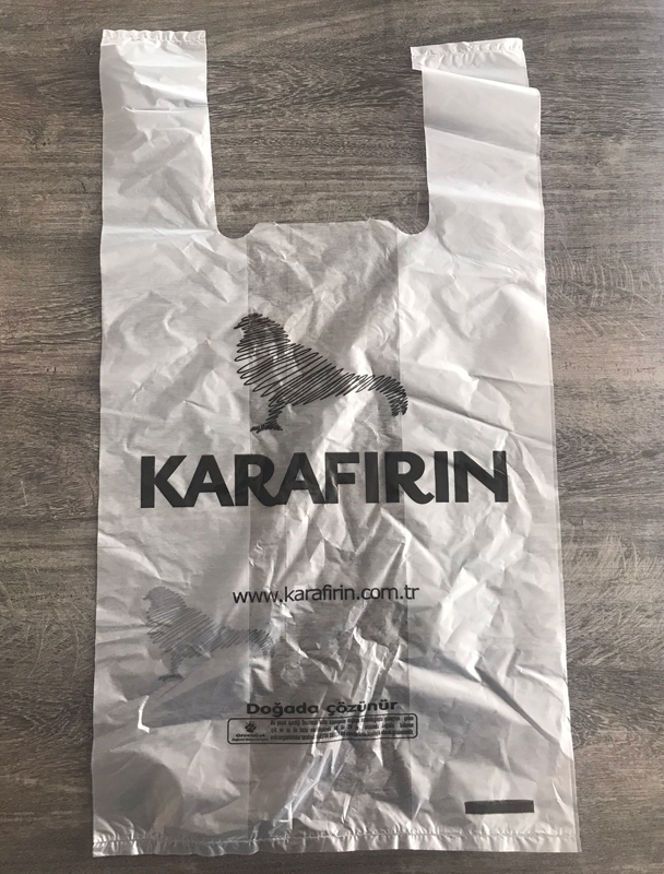 Tek Renk Baskılı Market Poşeti